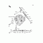 Схема вузла: Рокер & Клапан для Kawasaki KLX110 KLX110