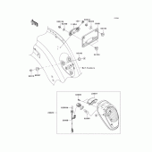 Схема вузла: Taillight(s) для Kawasaki VN2000 VN2000 Classic