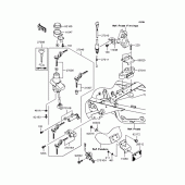 Схема вузла: Замок запалювання для Kawasaki ZR250 Balius-II