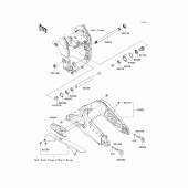 Схема вузла: Задній важіль (маятник) для Kawasaki ZX1000 Ninja ZX-10R