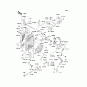 Схема вузла: Радіатор для Kawasaki VN750 Vulcan 750