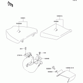 Схема узла: Сиденье для Kawasaki ZX750 Ninja ZX-7R