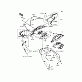 Схема узла: Облицовочные элементы для Kawasaki ZX1000 Ninja ZX-10R ABS