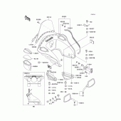 Схема вузла: Cowling(p21/p22/p24) для Kawasaki KZ1000 Police