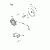 Схема узла: Генератор для Kawasaki VN750 Vulcan 750