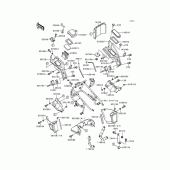 Схема узла: Нижний обтекатель для Kawasaki ZG1200 Voyager XII
