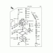 Схема вузла: Карбюратор для Kawasaki KMX80 KSR-II