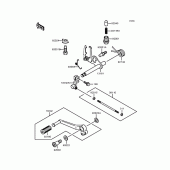 Схема вузла: Перемикач передач для Kawasaki ZR750 Zephyr
