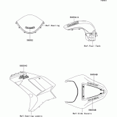 Схема вузла: Decals(ebony)(p8f) для Kawasaki ZX600 Ninja ZX-6R