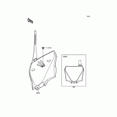 Схема вузла: Аксесуари для Kawasaki KX100