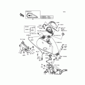 Схема вузла: Паливний бак для Kawasaki VN900 Vulcan 900 Classic LT