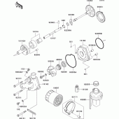Схема вузла: Масляний насос для Kawasaki ZX600 Ninja ZX-6RR