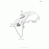 Схема вузла: Decals(Gray)(Jjf) для Kawasaki BR125 Z125 Pro