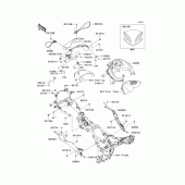 Схема вузла: Обтічник для Kawasaki EX250 Ninja 250