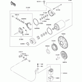 Схема вузла: Starter motor для Kawasaki EJ650 W650
