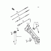 Схема вузла: Кабелі для Kawasaki KLX110 KLX110L