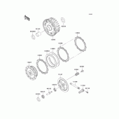 Схема вузла: Зчеплення для Kawasaki BJ250 Estrella RS