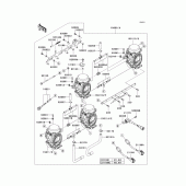 Схема вузла: Carburetor(1/2) для Kawasaki ZX1200 ZZR1200