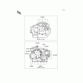 Схема узла: Болты картера двигателя для Kawasaki VN1500 Vulcan 1500 Classic FI