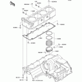 Схема узла: Цилиндр & Поршень для Kawasaki ZR1200 ZRX1200