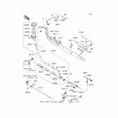 Схема вузла: Задній гальмівний циліндр Kawasaki VN2000 Vulcan 2000 Classic LT