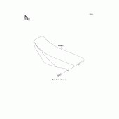 Схема узла: Сиденье для Kawasaki KX100