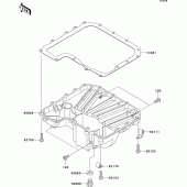 Схема узла: Oil pan для Kawasaki ZR750 Z750R ABS