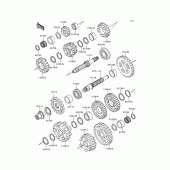 Схема вузла: Трансмісія для Kawasaki ZX600 Ninja ZX-6R