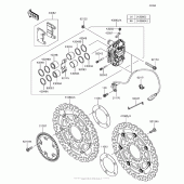 Схема вузла: Переднє гальмо для Kawasaki ZX636 Ninja ZX-6R