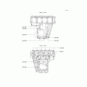 Схема узла: Болты картера двигателя для Kawasaki ZX750 Ninja ZX-7