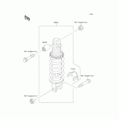 Схема вузла: Амортизатор для Kawasaki ZX1100 ZZ-R1100