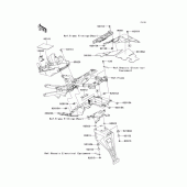 Схема вузла: Заднє крило для Kawasaki ZX636 Ninja ZX-6R