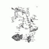 Схема узла: Крепление двигателя для Kawasaki ZX1000 Ninja H2R