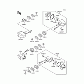 Схема вузла: Поворотники для Kawasaki ZR400 ZRX