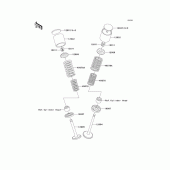 Схема узла: Клапан(ы) для Kawasaki KZ1000 Police