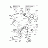 Схема вузла: Cowling (Abf/acf) для Kawasaki VN1700 Vulcan 1700 Voyager
