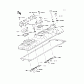 Схема вузла: Клапанна кришка Kawasaki ZG1400 Concours 14 ABS