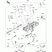 Схема вузла: Throttle для Kawasaki ZR750 Z750 ABS