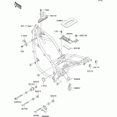 Схема вузла: Кріплення для Kawasaki KLE500