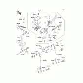 Схема узла: Передний тормозной цилиндр для Kawasaki ZX1100 Ninja ZX-11