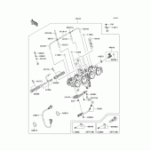 Схема вузла: Accelerator assy для Kawasaki ZR750 Z750