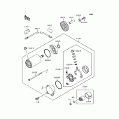 Схема вузла: Стартер електричний & Привід стартера для Kawasaki ZR1100 Zephyr 1100