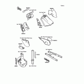 Схема вузла: Decals(green)(kmx125-b7) для Kawasaki KMX125