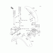 Схема вузла: Крило для Kawasaki EJ650 W650