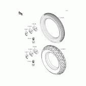 Схема узла: Шины для Kawasaki EX250 Ninja 250