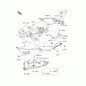 Схема вузла: Бічний обтічник для Kawasaki ER650 ER-6N ABS