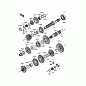 Схема вузла: Трансмісія для Kawasaki EX400 Ninja 400R ABS