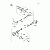 Схема узла: Turn signal для Kawasaki KL250 KLR250