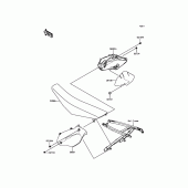 Схема вузла: Side Covers для Kawasaki KX250/ KX252 KX250F