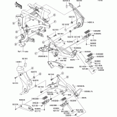 Схема вузла: Підніжки для Kawasaki EX650 Ninja 650 ABS
